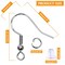Hypoallergenic Earring Hooks, Thrilez 600Pcs Earring Making Kit with Jump Rings and Clear Rubber Earring Backs for DIY Jewelry Making (Silver and Gold)
